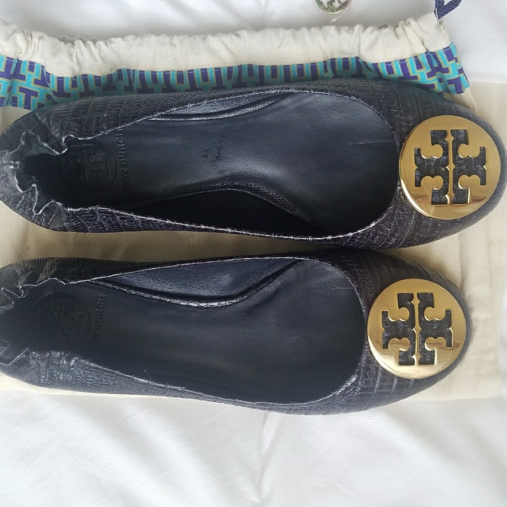 Deep Navy Tory Burch flats